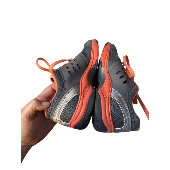 Vionic Womens 6.5 Gray & Orange Athletic Sneakers - Picture 6 of 7